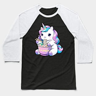 Space Unicorn Ramen Baseball T-Shirt